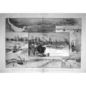  1894 Manchester Ship Canal Barton Locks Norseman