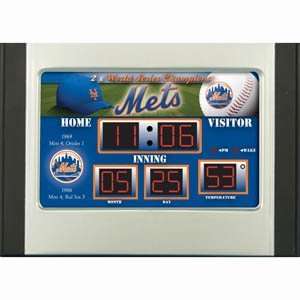  New York Mets Scoreboard Desk & Alarm Clock Sports 