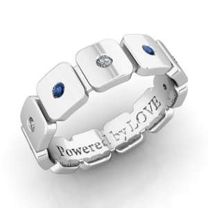  Comfort Fit in 14k White Gold (G, SI1, 0.42 cttw) 5MM, Powered by LOVE