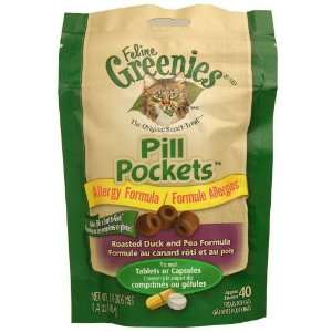    Greenies Pill Pockets Allergy Formula for Cats, 40 ct