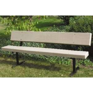  BarcoBoard Steel Frame Park Benches Patio, Lawn & Garden