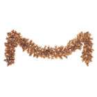   12 Brown Pre Lit Cashmere Pine Christmas Garland   Clear Lights