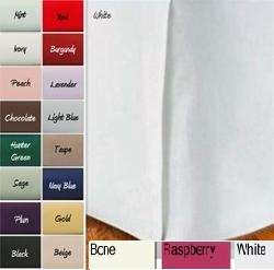 1000TC 100%Cotton Bed Skirts Solid Choose Size & Colors  