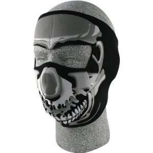  Zan Headgear Chrome Skull Mens Full Face Mask Street 