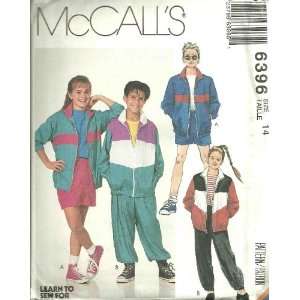   Jacket, Pants And Shorts (McCalls Sewing Pattern 6396, Size 14