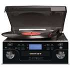   CR6008A BK Tech Turntable with Built In CD Player   CR6008A,Black