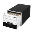   Stor/Drawer File Storage Box Letter Steel/Plastic Black/White 6/Carton