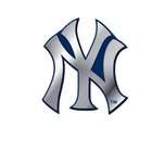 Team ProMark New York Yankees Baseball Team Blue And Chrome Plated 