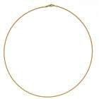 JewelryWeb 14k White 1.2mm Twist Cable Wire Chain Necklace   16 Inch