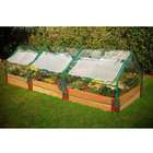   PVC Greenhouse Kit with Composite Raised Garden Kit Base   SGREP FIAB2