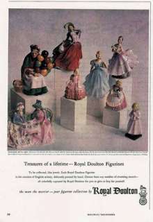 1960 AD Royal Doulton porcelain figurines advertising  