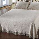 Maine Heritage Weavers Elizabeth Matelasse Bedspread   Size Full 