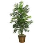 NearlyNatural 56 Areca Palm Silk Tree w/Basket Green