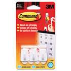   Command 17066 Adhesive Micro Utility Hooks  Plastic  White  3/Pack
