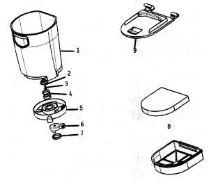 Eureka Vacuum Cup/filter Parts