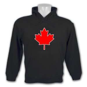  Canada National Emblem Pullover Hoody (Black) Sports 