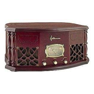 Heritage Series Home Stereo System with AM/FM Receiver and Belt Drive 