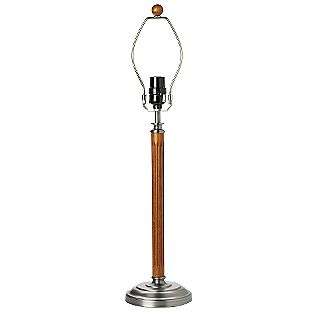 Antique Pewter / Fluted Rosewood Table Lamp Base  Whole Home For the 