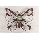 CC Home Furnishings Pack of 2 Flying Butterfly Wall Mounted Votive 