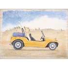 Art 4 Kids Yellow Beach Buggy Wall Art   Picture Type Creative Canvas 
