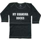 Rebel Ink Baby 376ls612 My Grandma Rocks   6 12 Months   Black Long 