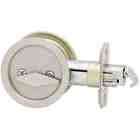 Kwikset 335 Round Satin Nickel Bed/Bath Pocket Door Lock