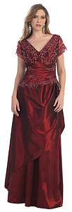 NEW MODERN FORMAL EVENING PLUS SIZE GOWNS DESIGNER MOTHER OF THE GROOM 