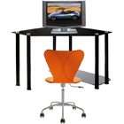 RTA Products Corner Black Glass Computer Desk by RTA Products