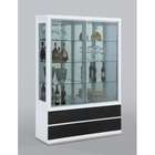 Chintaly Curio Cabinet in Glossy White/Black