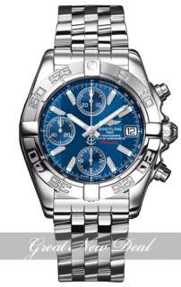 BREITLING WINDRIDER CHRONO GALACTIC BLUE DIAL STEEL   A13358L2/C776 SS