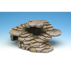  Penn Plax Reptology Shale Step Ledge and Cave Hide Out 