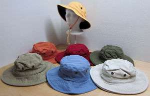   Ladies UPF50+ Cotton Canvas Sun Protection Boonie Hat   3 Wide Brim