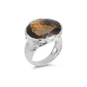   With An Oval Shaped Smokey Topaz Color Stone. Designs by IRC Jewelry