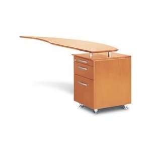 Return with Pencil Box File Pedestal in Golden Cherry   Mayline Office 