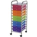 Blue Hills Studio Storage Cart w/10 Drawers 13X38X15.5   Multi Color