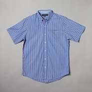 US Polo Assn. Mens Shirt Short Sleeve Striped Woven 