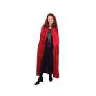   Black Crushed Panne Velvet Costume Cloak CHILD One Size (approx 47