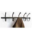   Wrought Iron CT WH 5 Wall Mounted Wrought Iron Coat Rack with 5 Hooks