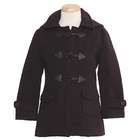 Shyla Coats Girls Designer Black Stylish Toggle Wool Pea Coat 6