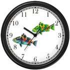 WatchBuddy Two Colorful Coy Fish Wall Clock by WatchBuddy Timepieces 