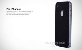 Carbon Fiber Skin Sticker for iPhone 4 4G (Back Only)  