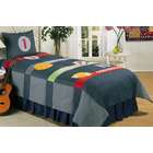 Hallmart Collection Denim Soccer 2 Piece Comforter Set   Twin