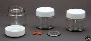 30) Empty 16ML Clear PET Jars ~ Travel Size Containers  