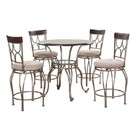 Powell Company 5pc Counter Height Table and Swivel Stools Set in 