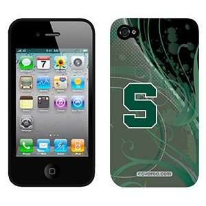 Michigan State Swirl on AT&T iPhone 4 Case by Coveroo 