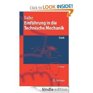 Einführung in die Technische Mechanik Statik (Springer Lehrbuch 