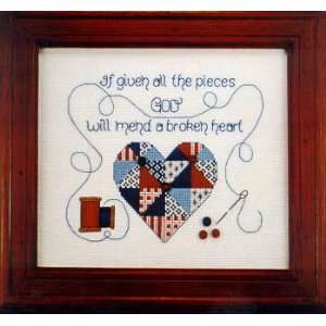  Broken Heart   Cross Stitch Pattern Arts, Crafts & Sewing