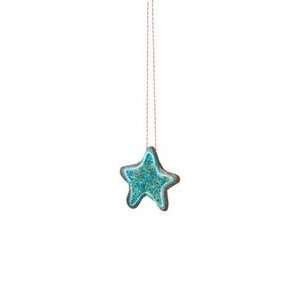  Star Shaped Blue Icing Cookie Christmas Ornament
