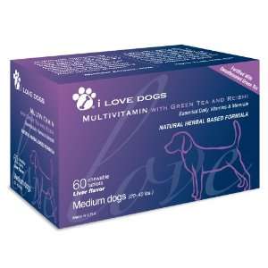  Multivitamin with Green Tea & Reishi Supplement for Dogs 