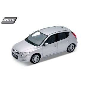  Hyundai I30 Silver 124 Diecast Model Car Toys & Games
